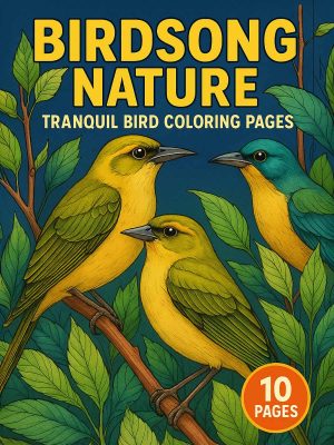 Birdsong Nature Coloring Books